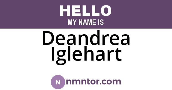Deandrea Iglehart
