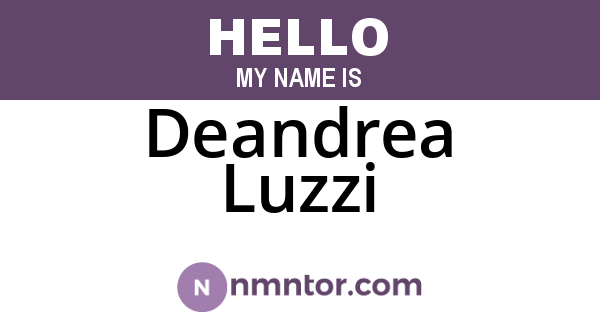 Deandrea Luzzi