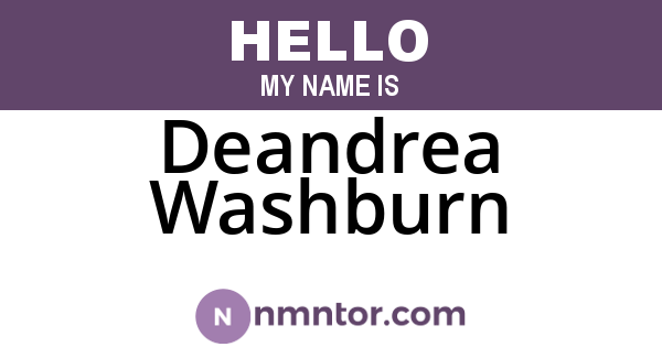 Deandrea Washburn