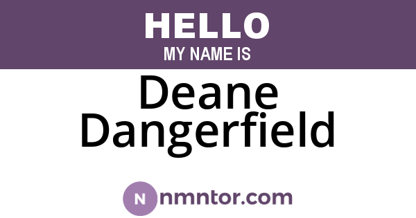 Deane Dangerfield