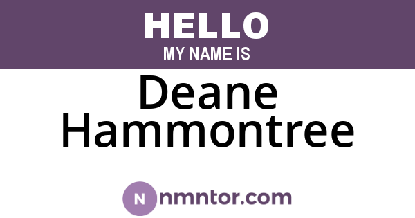 Deane Hammontree