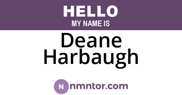 Deane Harbaugh