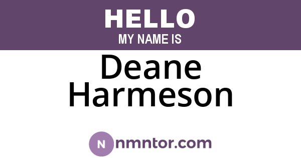 Deane Harmeson