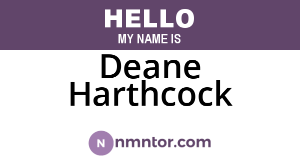 Deane Harthcock