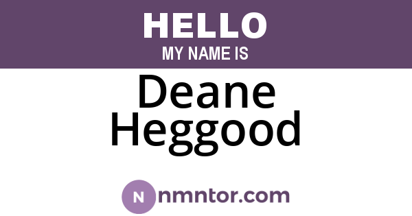 Deane Heggood