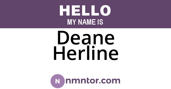 Deane Herline