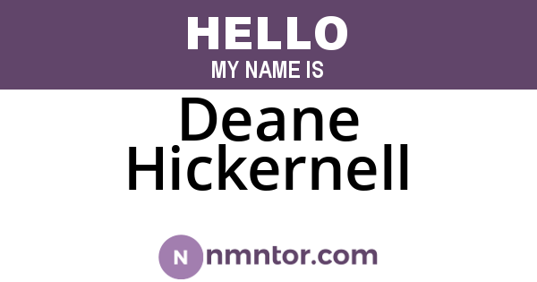 Deane Hickernell