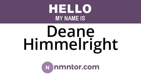 Deane Himmelright