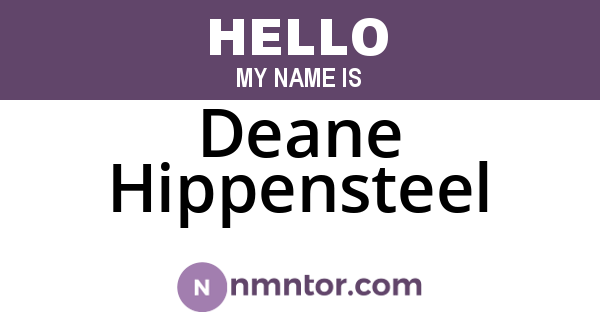 Deane Hippensteel