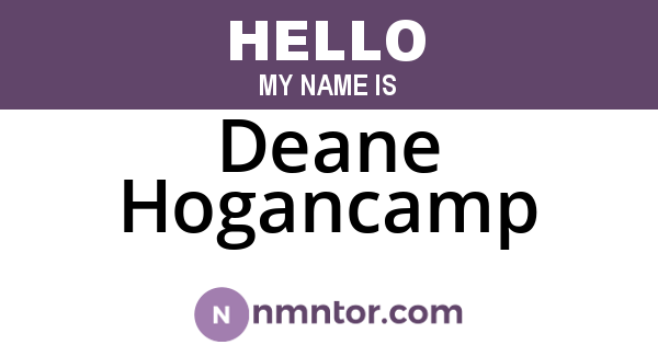 Deane Hogancamp