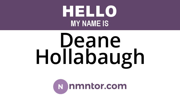 Deane Hollabaugh
