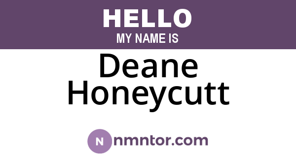 Deane Honeycutt