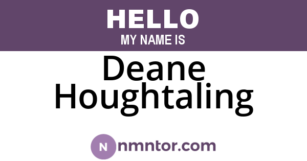 Deane Houghtaling