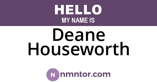 Deane Houseworth