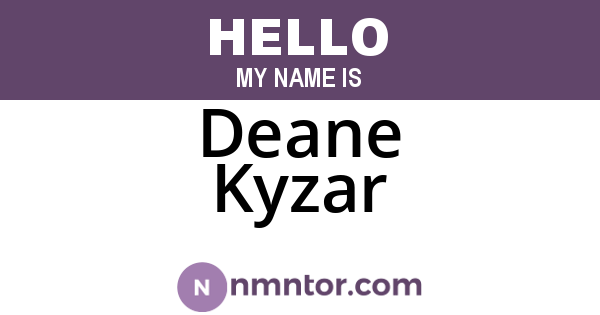 Deane Kyzar