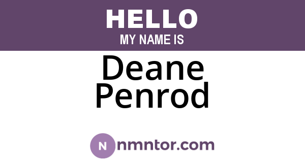 Deane Penrod