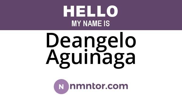Deangelo Aguinaga