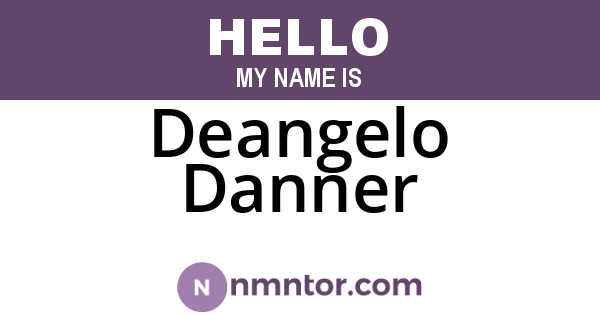 Deangelo Danner