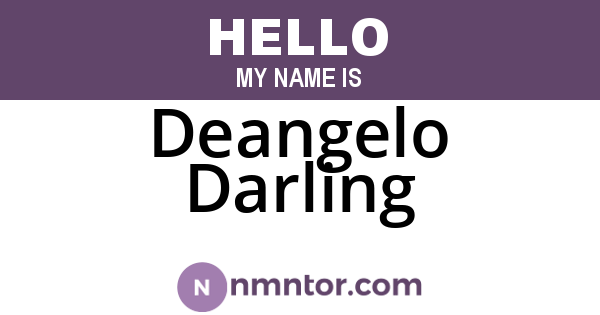 Deangelo Darling