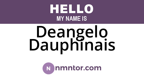 Deangelo Dauphinais