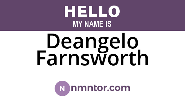 Deangelo Farnsworth