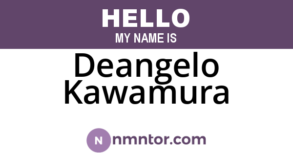 Deangelo Kawamura
