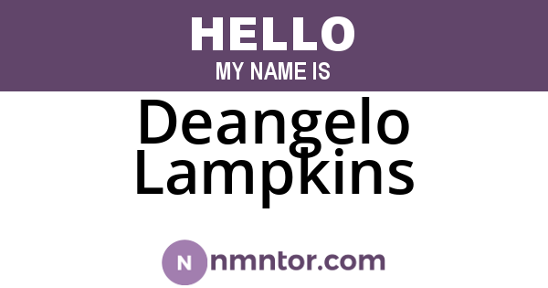 Deangelo Lampkins
