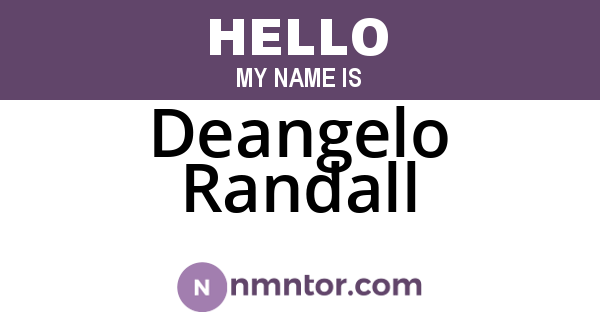 Deangelo Randall