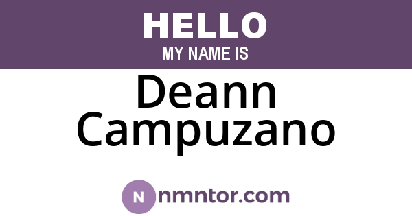 Deann Campuzano