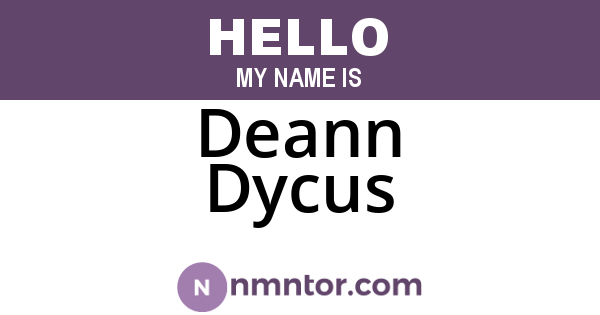 Deann Dycus