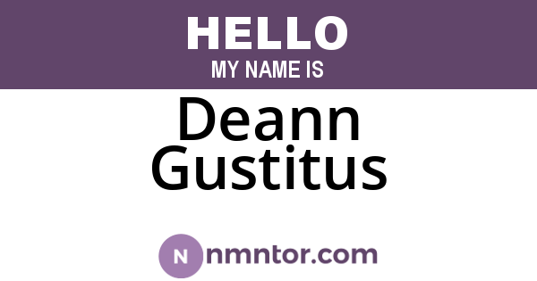 Deann Gustitus