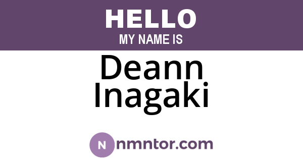 Deann Inagaki