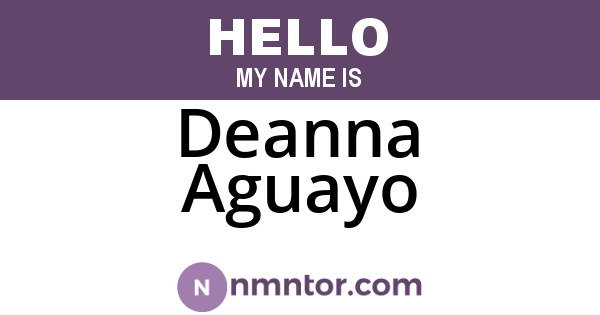 Deanna Aguayo