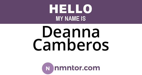 Deanna Camberos