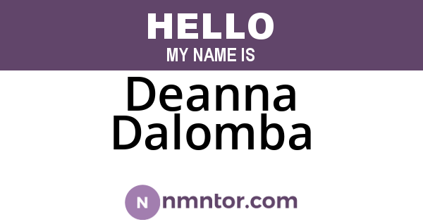 Deanna Dalomba