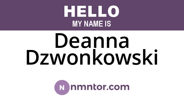 Deanna Dzwonkowski