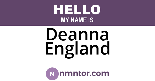 Deanna England
