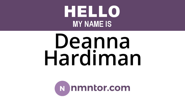 Deanna Hardiman