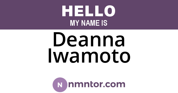 Deanna Iwamoto