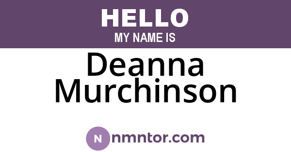 Deanna Murchinson