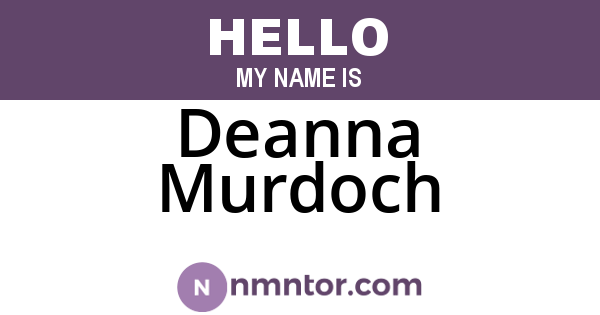 Deanna Murdoch