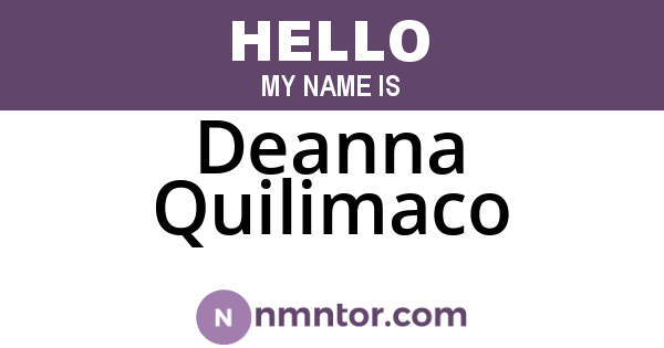 Deanna Quilimaco