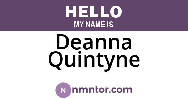 Deanna Quintyne