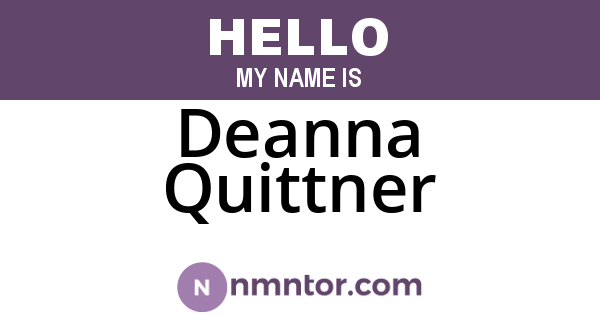 Deanna Quittner