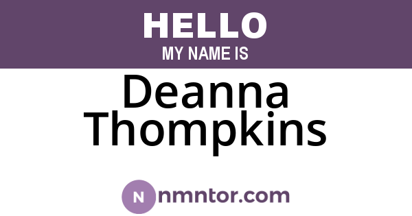 Deanna Thompkins