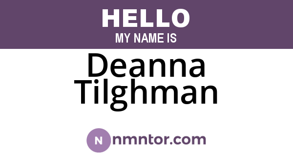 Deanna Tilghman
