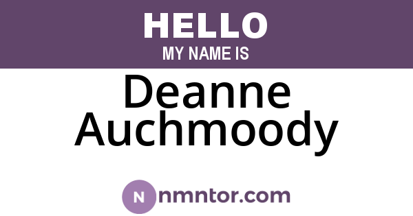Deanne Auchmoody