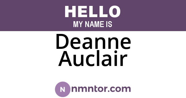 Deanne Auclair