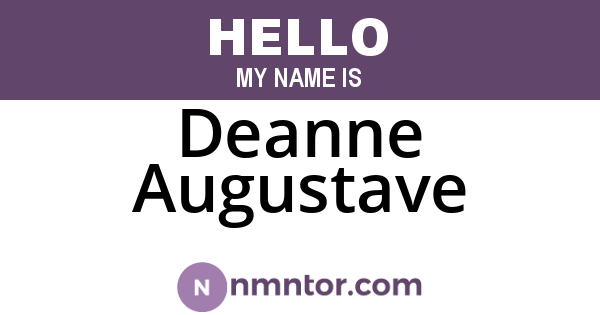 Deanne Augustave