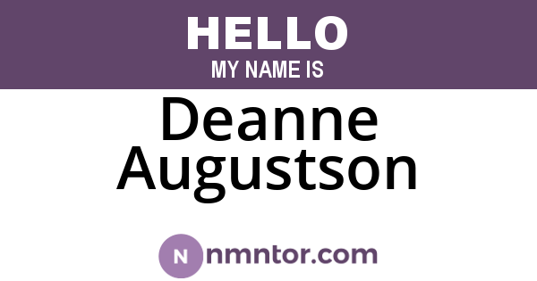 Deanne Augustson
